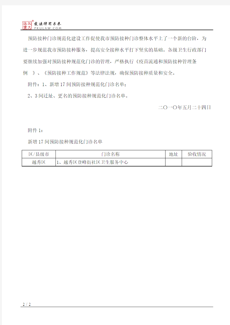 广州市卫生局关于新增登峰街社区卫生服务中心等17个医疗卫生单位