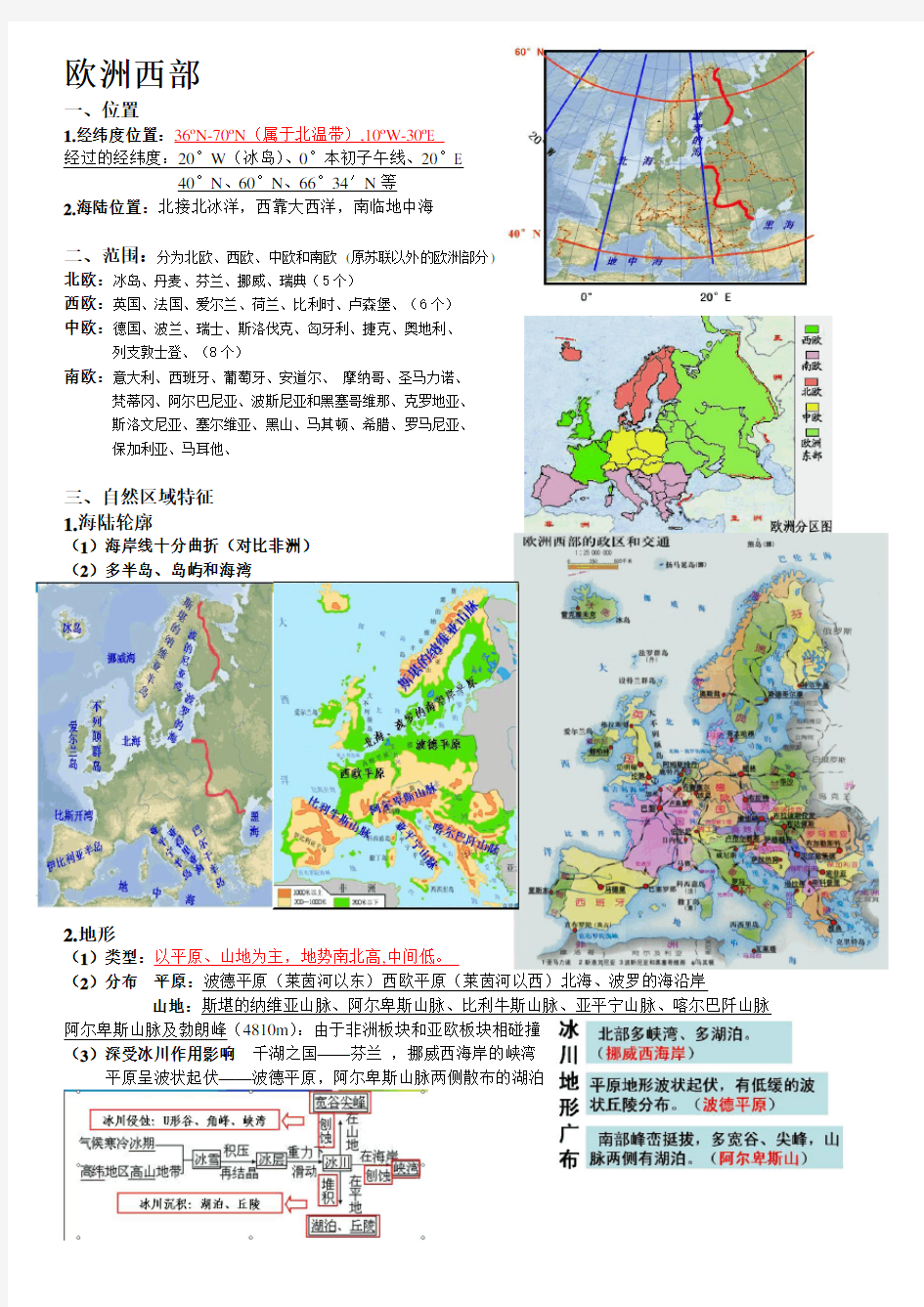 (完整版)欧洲西部区域地理知识总结精华