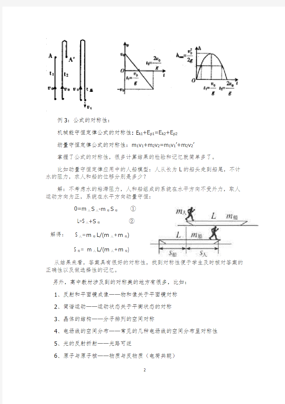 浅谈物理学中的对称美