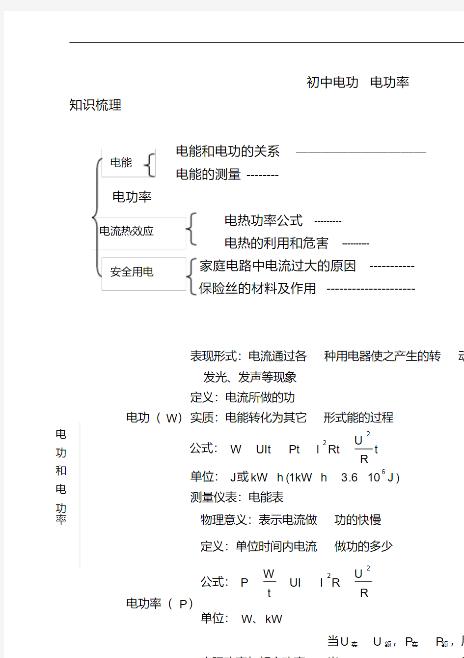 (完整word)初中物理_电功和电功率复习.pdf