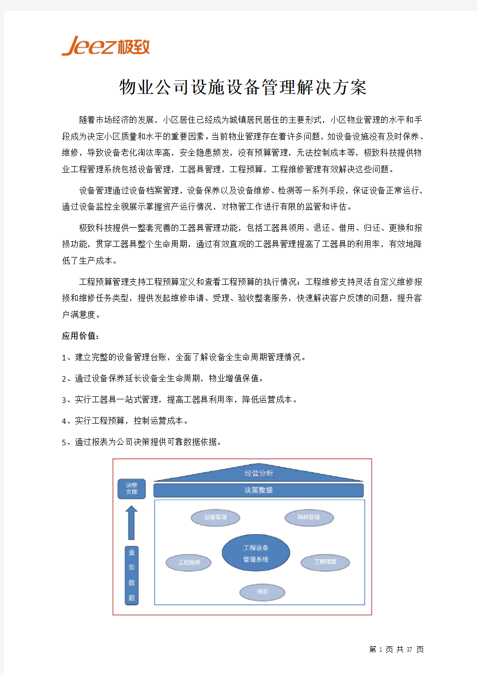 物业公司设施设备管理解决方案