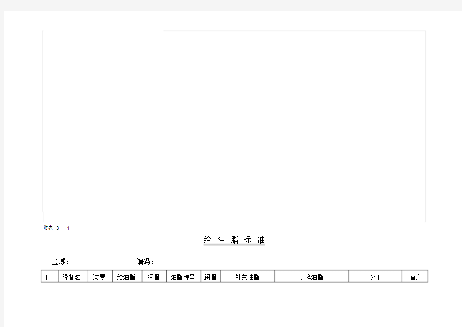 给油脂标准