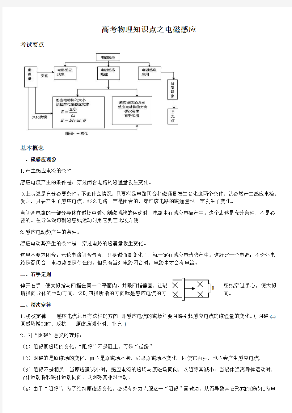 高考物理知识点之电磁感应