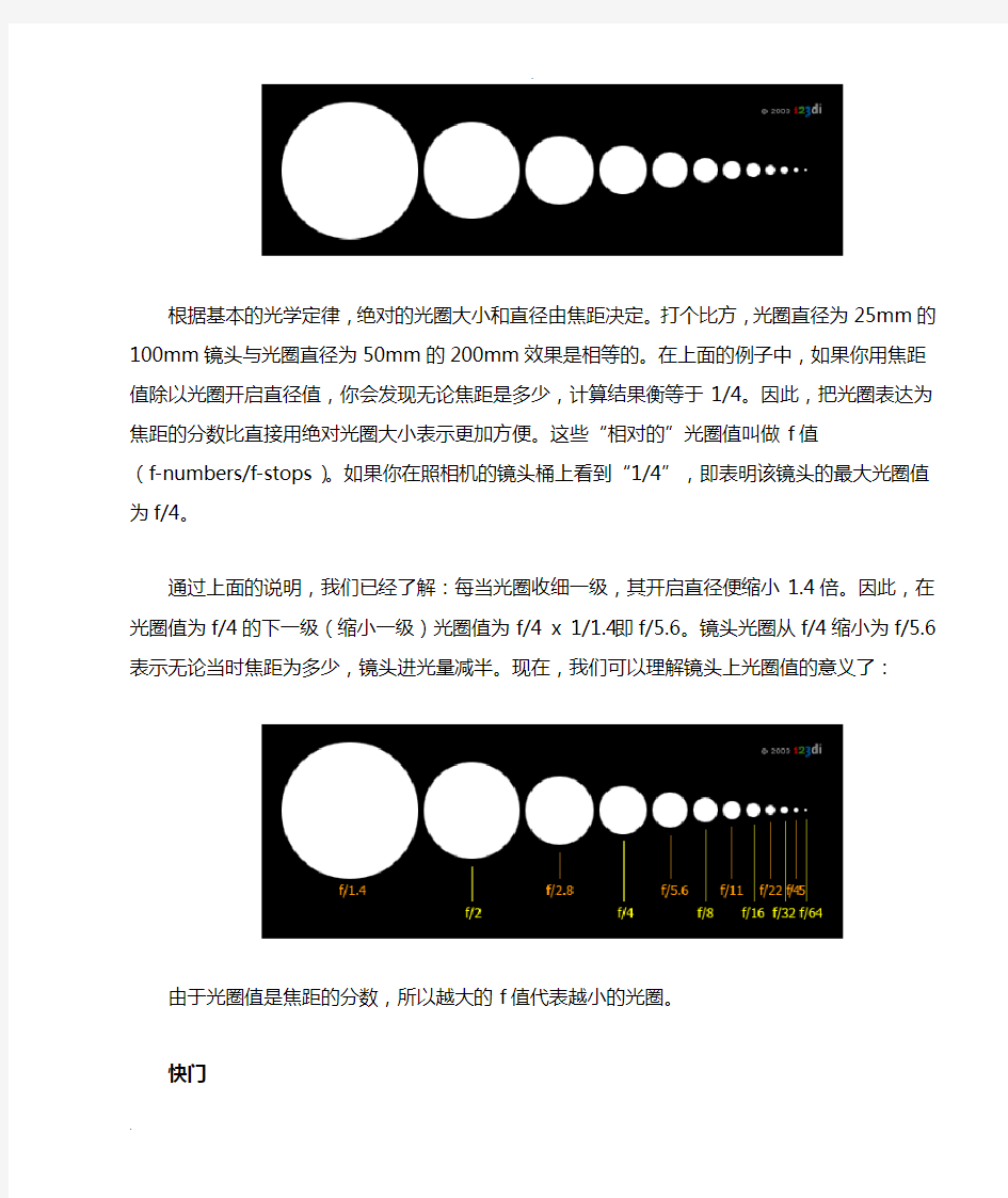 ISO感光度的知识以及这几者ISO、光圈、快门之间的关系