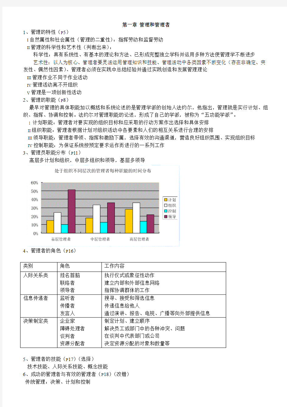 东财管理学重点