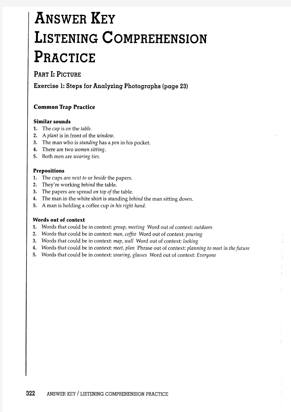 Longman Preparation Series for the TOEIC Test - Advanced Course - 3rd Edition (answer keys)