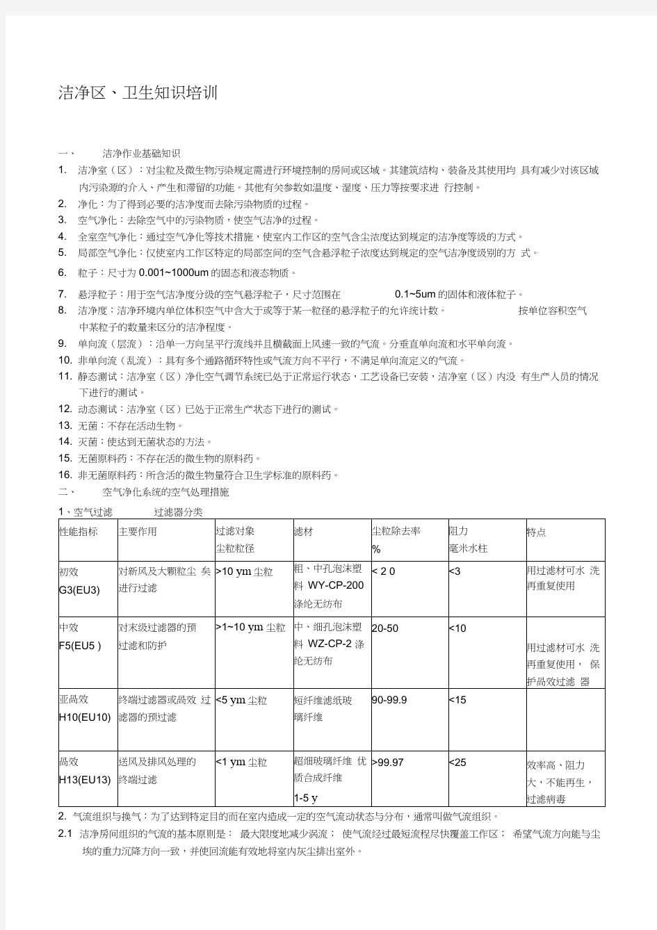 gmp-洁净区、卫生知识培训