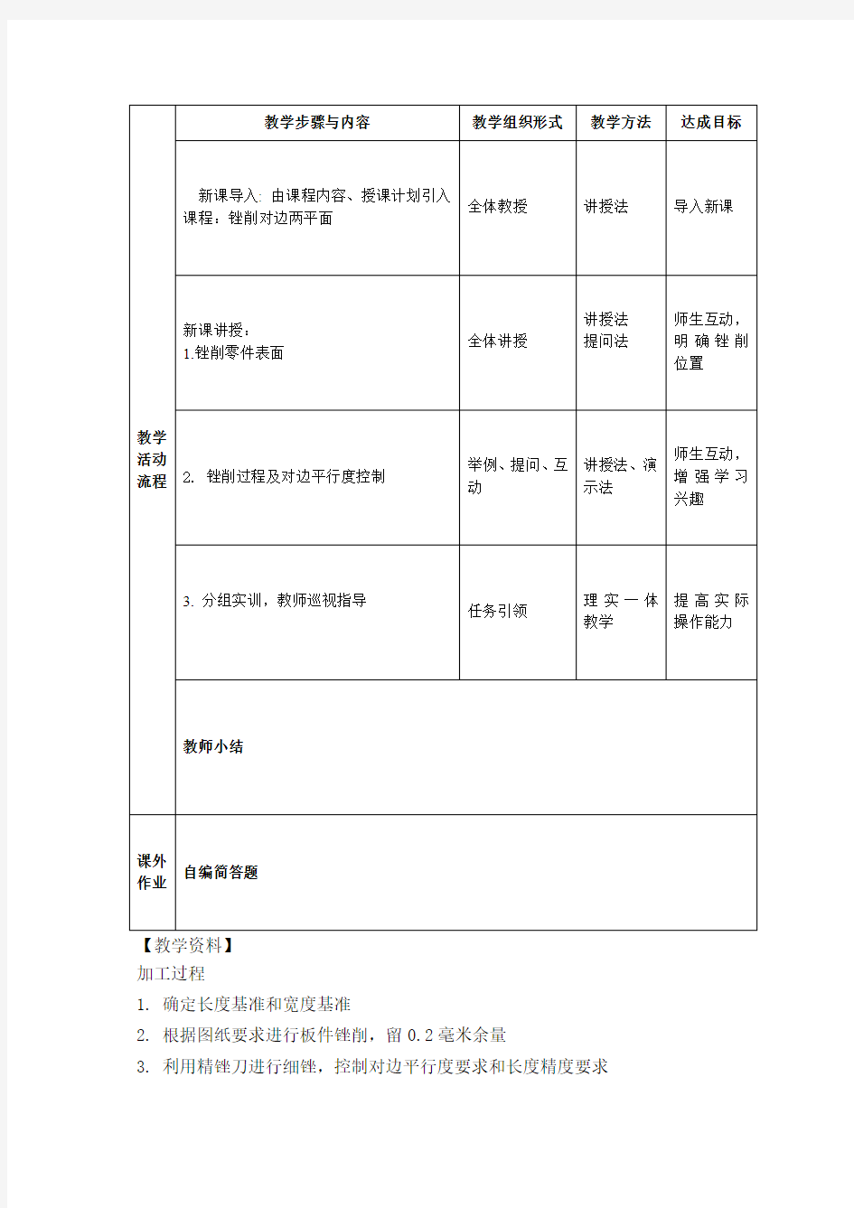 汽车维修钣金工教案2.2