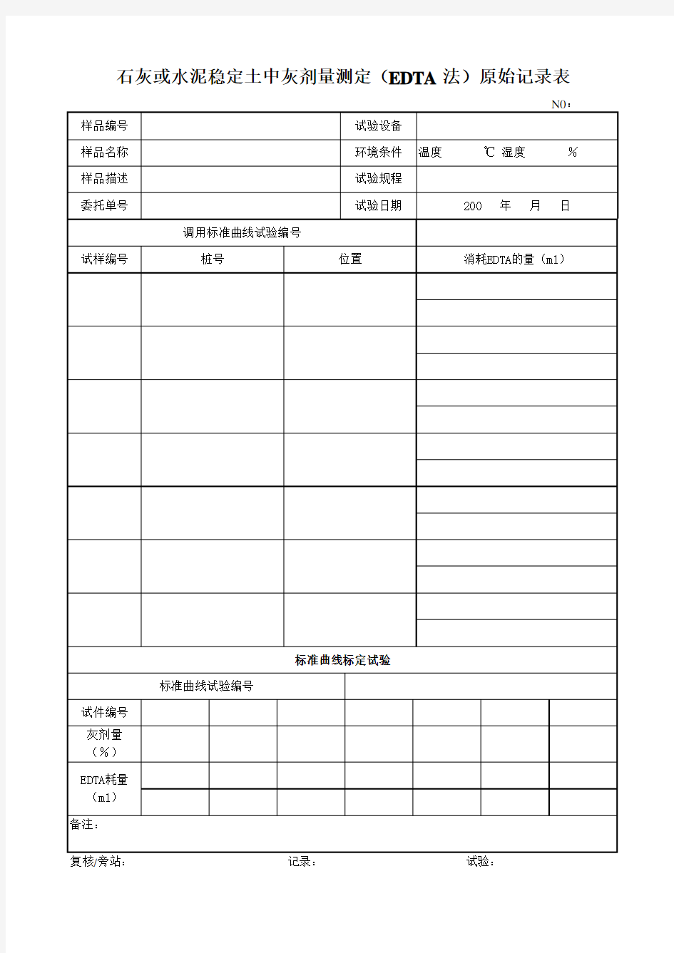 水泥或石灰稳定土中水泥或石灰剂量的测定方法(EDTA滴定法)