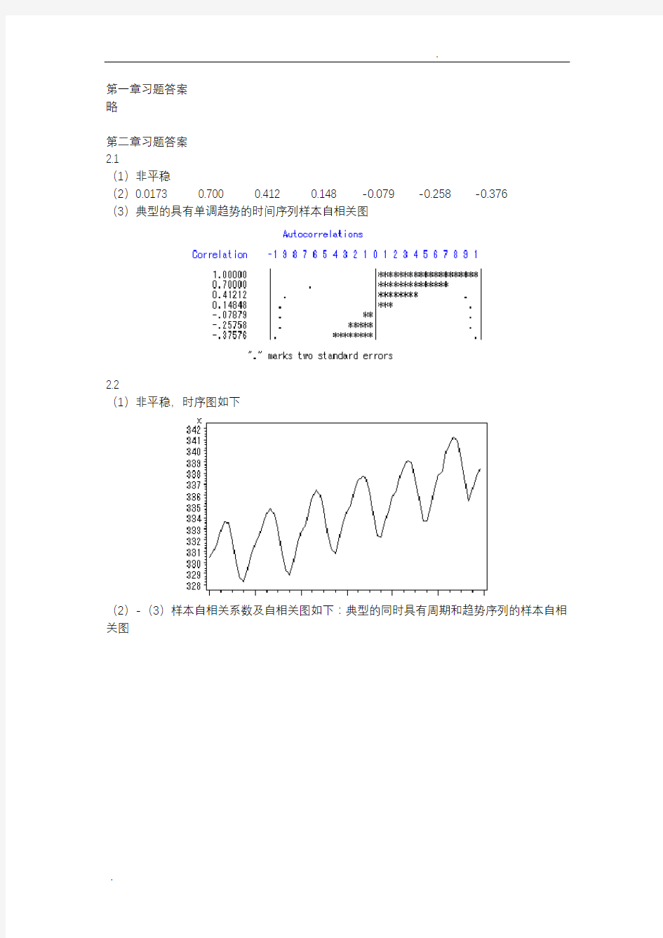 时间序列分析基于R——习题答案