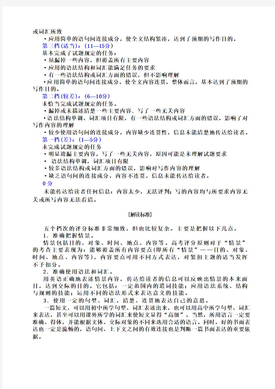 高中英语书面表达提高技巧