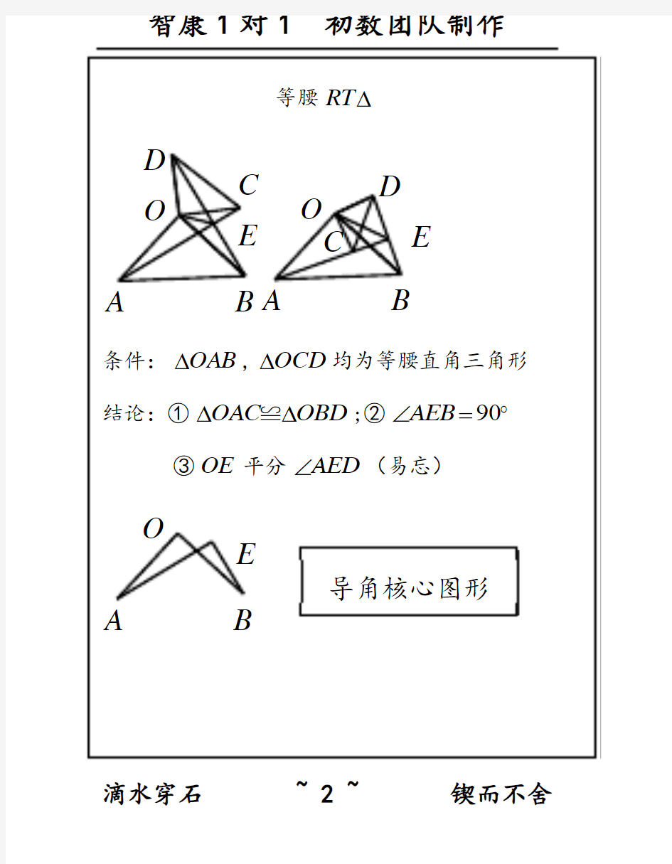 初中数学几何模型(1)-八年级上部分