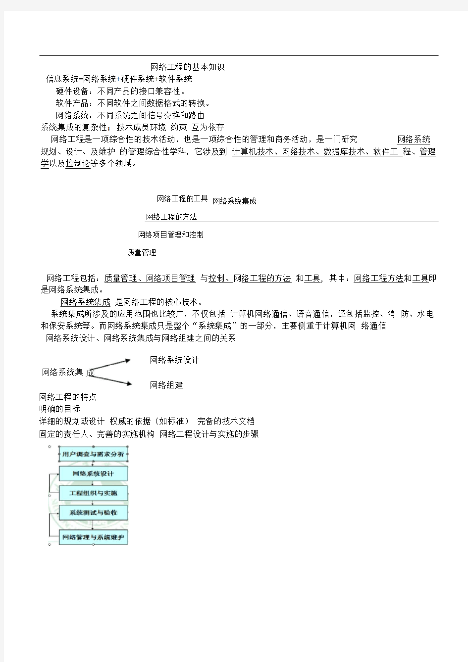 网络工程的基本知识