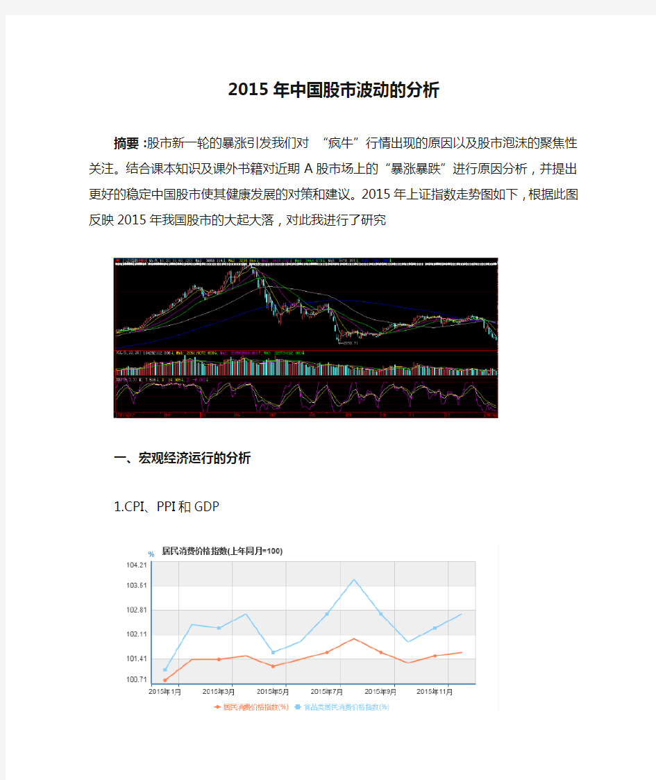 2015年中国股市波动的分析