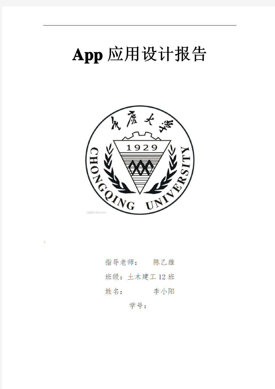 app设计报告