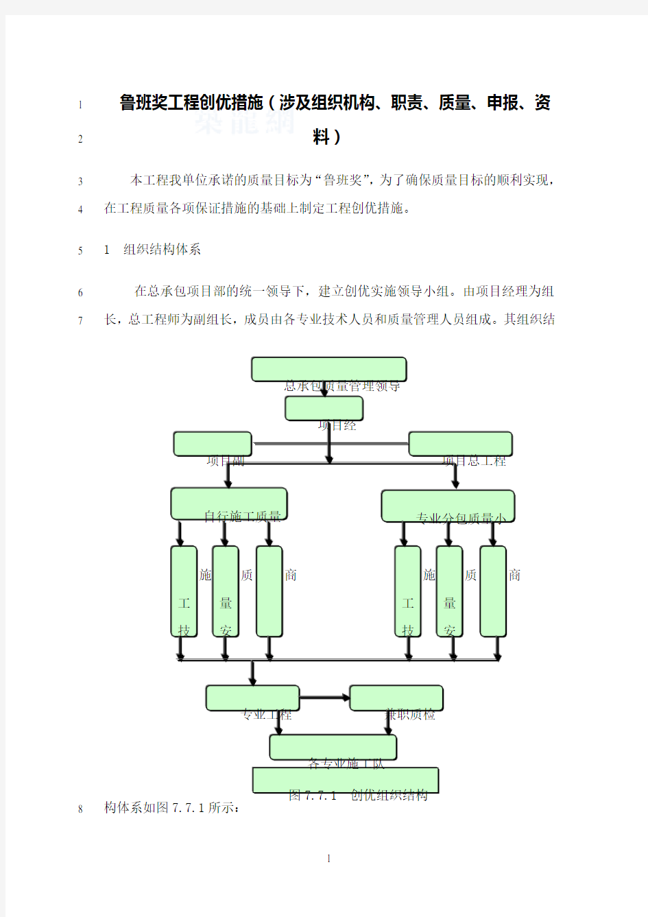 最新鲁班奖工程创优措施