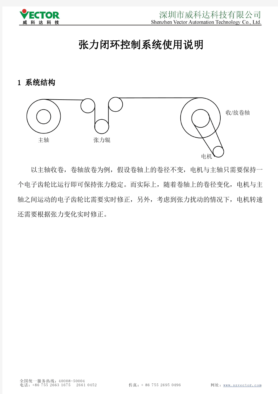 张力闭环控制系统使用说明