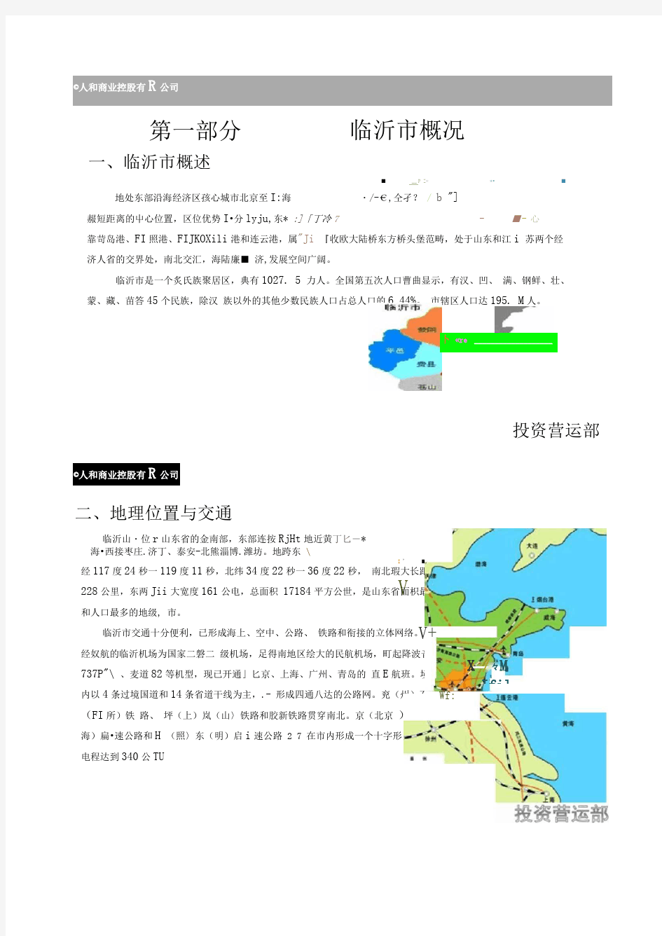 临沂商业市场调研报告(精)