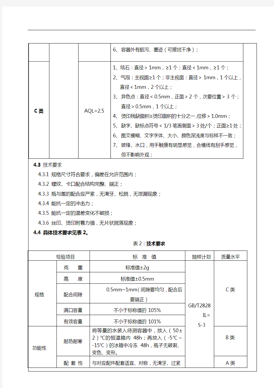 玻璃瓶检验标准701~13