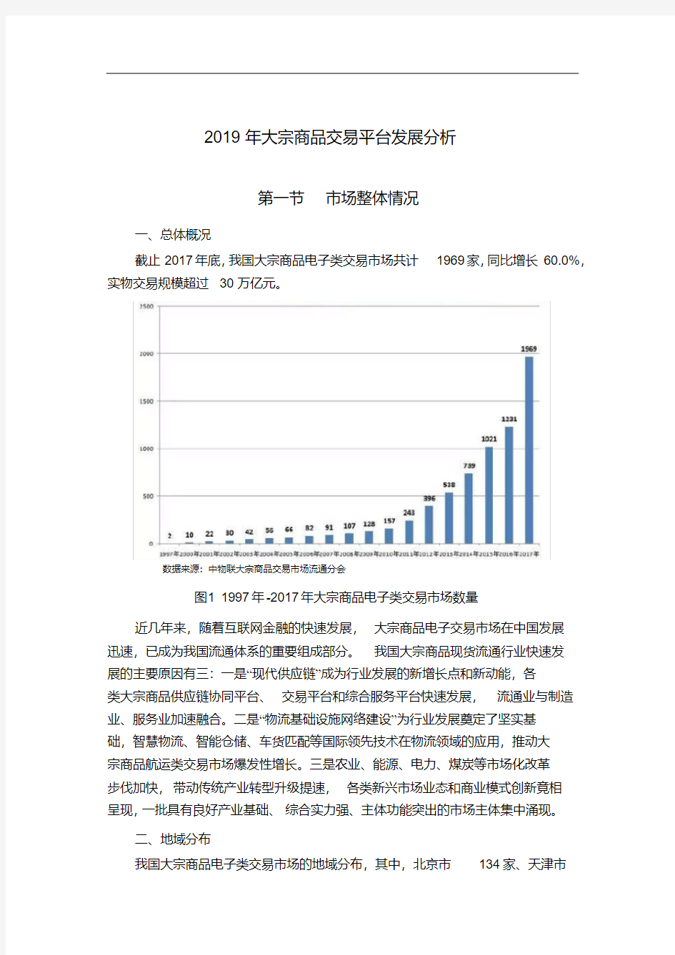 2019年大宗商品交易平台发展分析