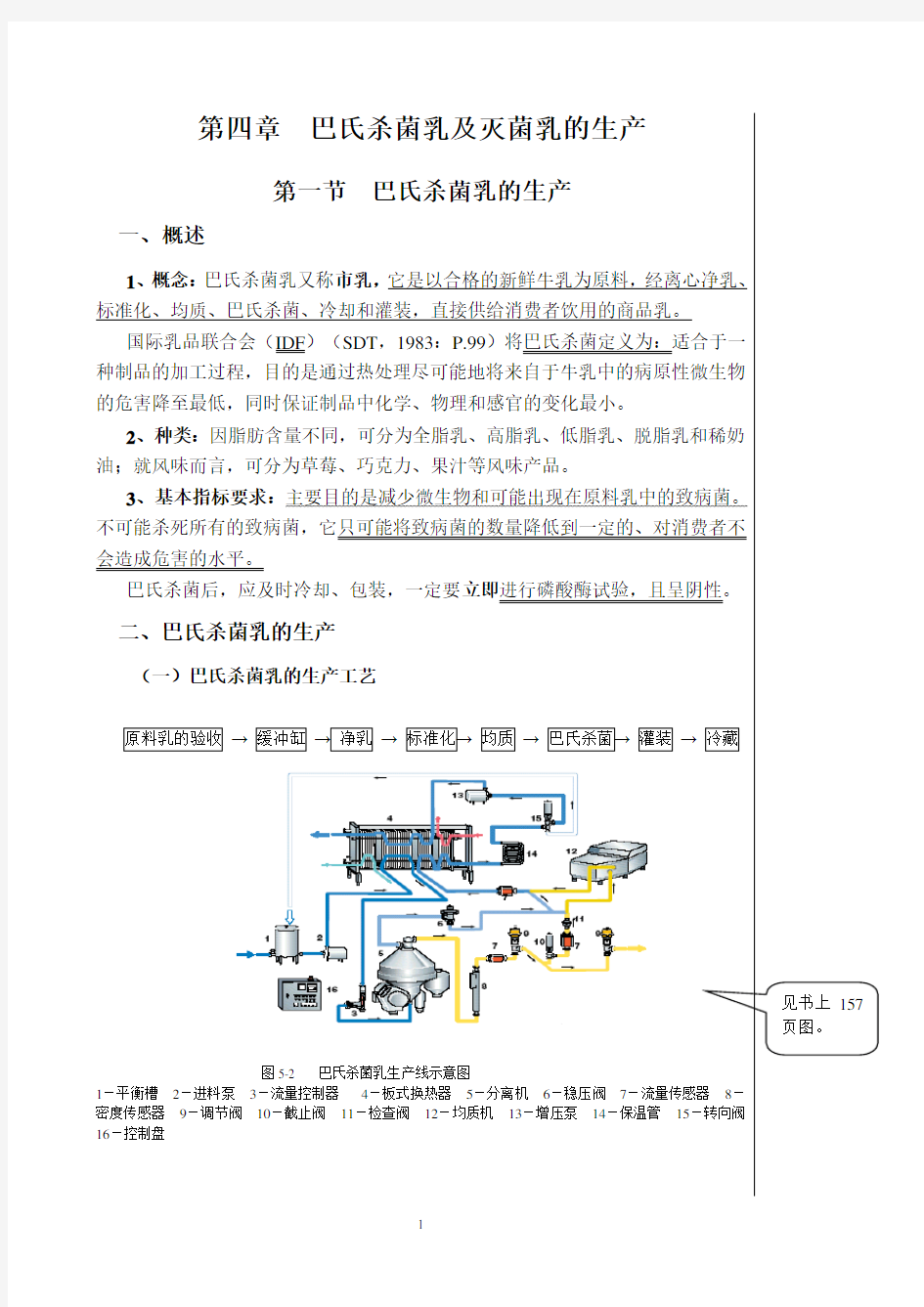 巴氏杀菌乳及灭菌乳的生产