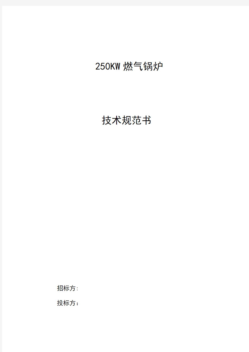 燃气锅炉技术规范书 218.6
