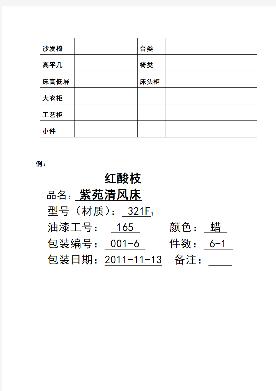 外包装标识规定