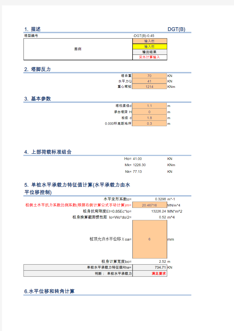 单管塔桩基础计算书