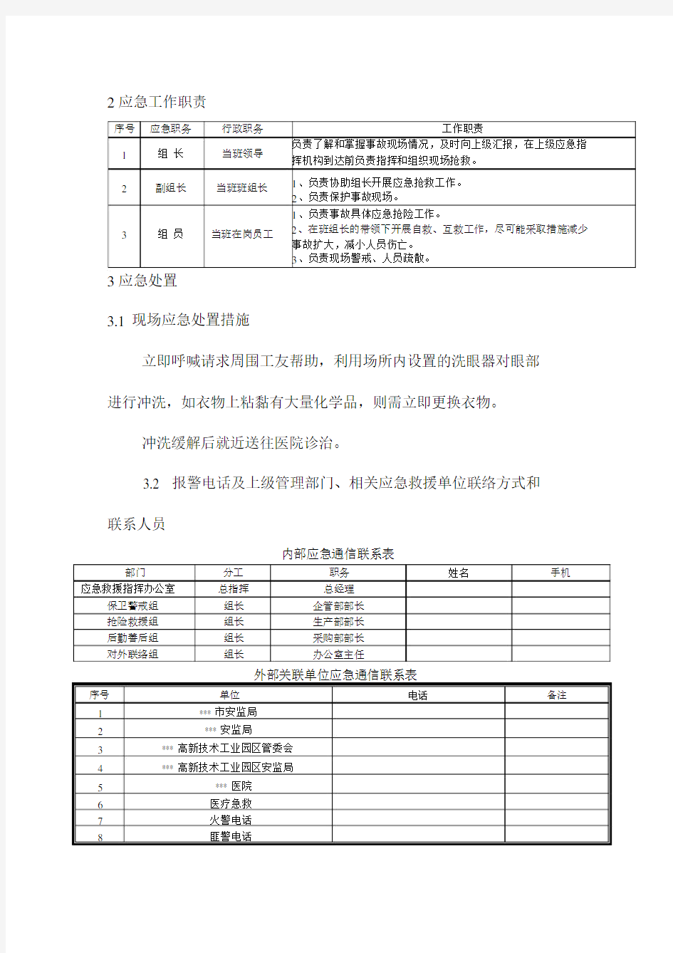 化学品灼伤事故现场处置方案.docx