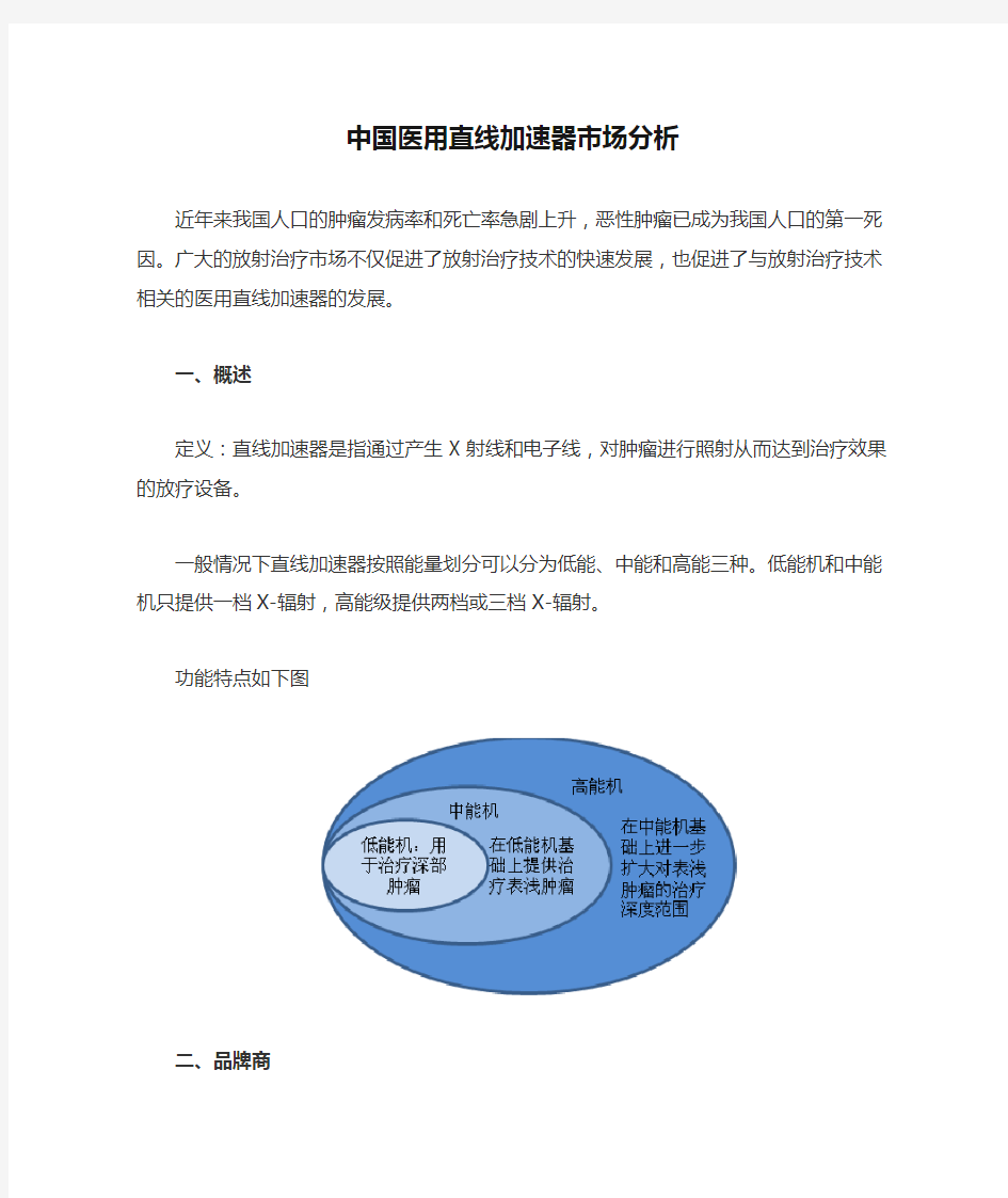 中国医用直线加速器市场分析
