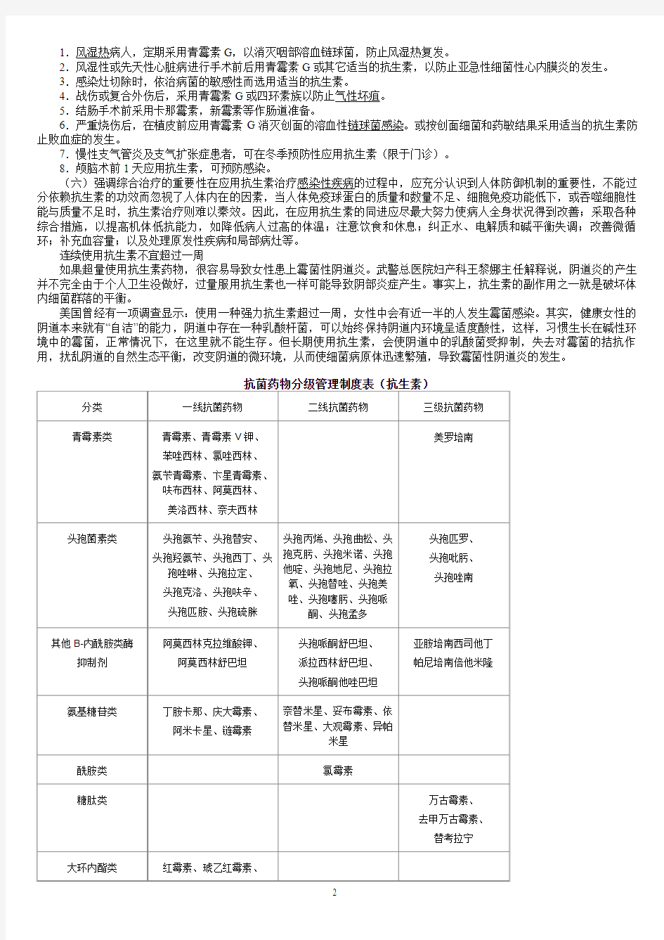 抗生素的分类和使用[1]