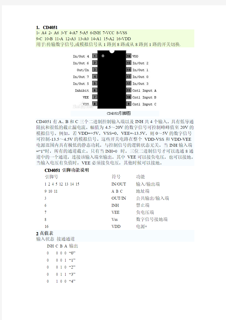 自动增益控制放大器芯片引脚及功能