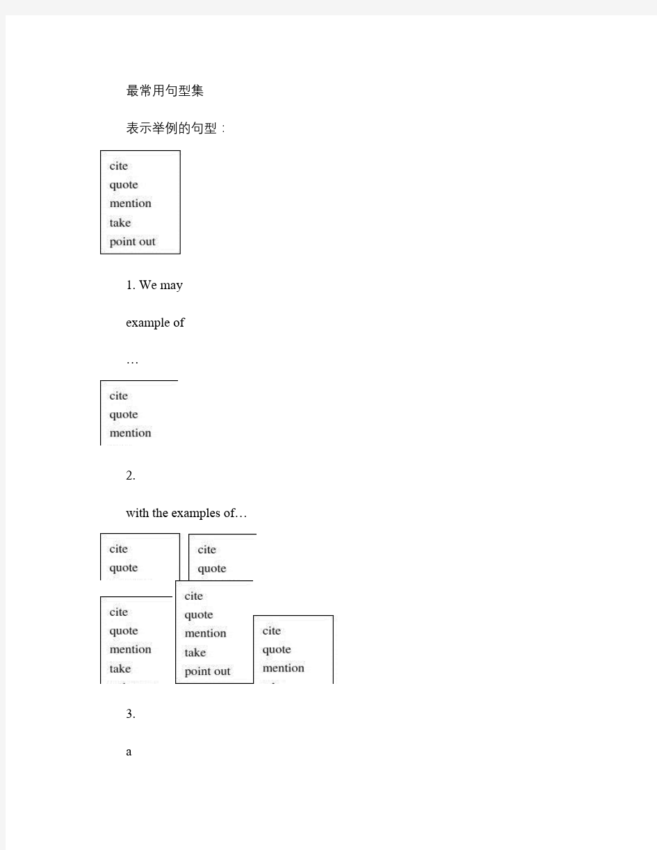 托福作文最常用万能句型集(精华版)