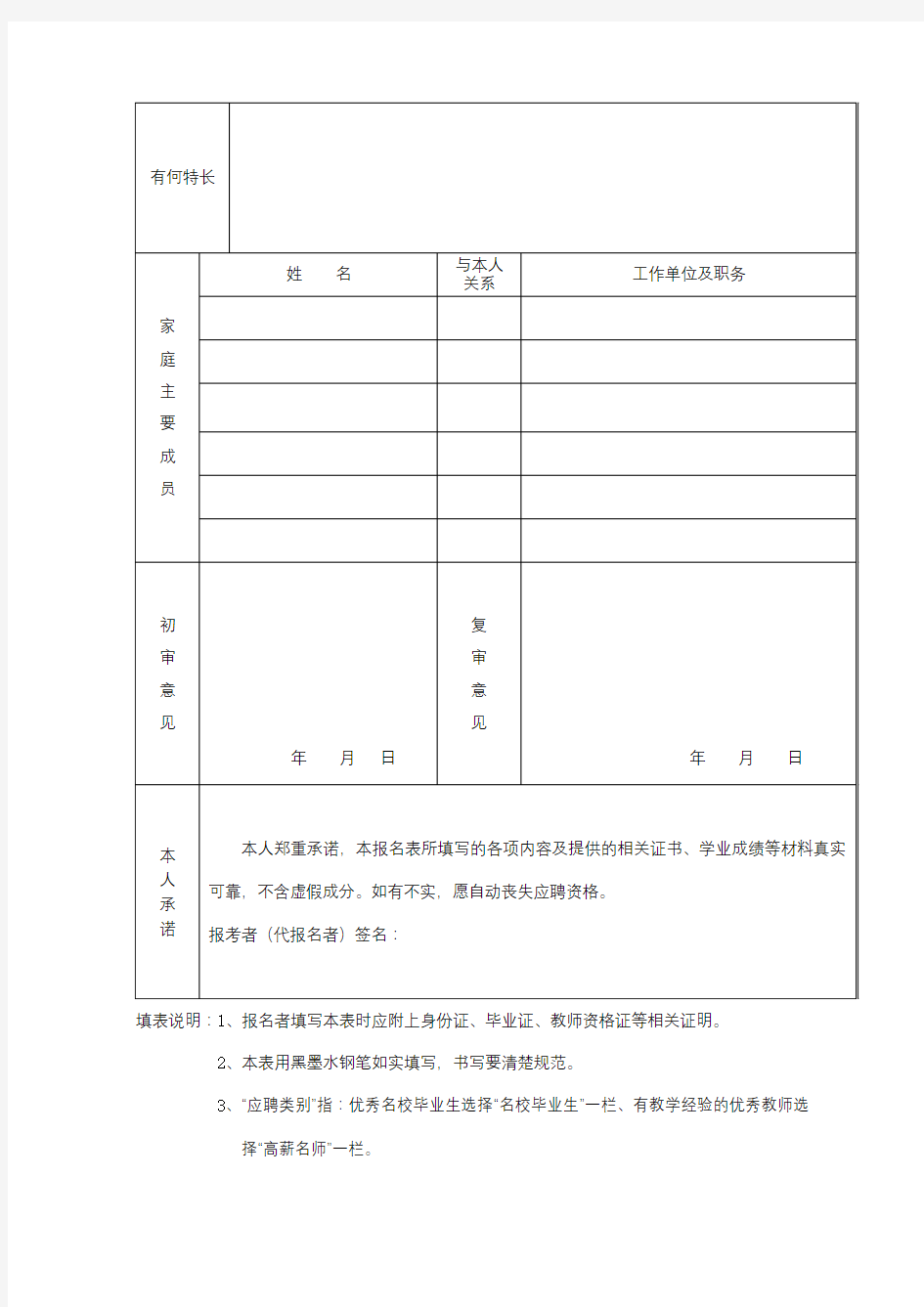报名材料清单【模板】(2)
