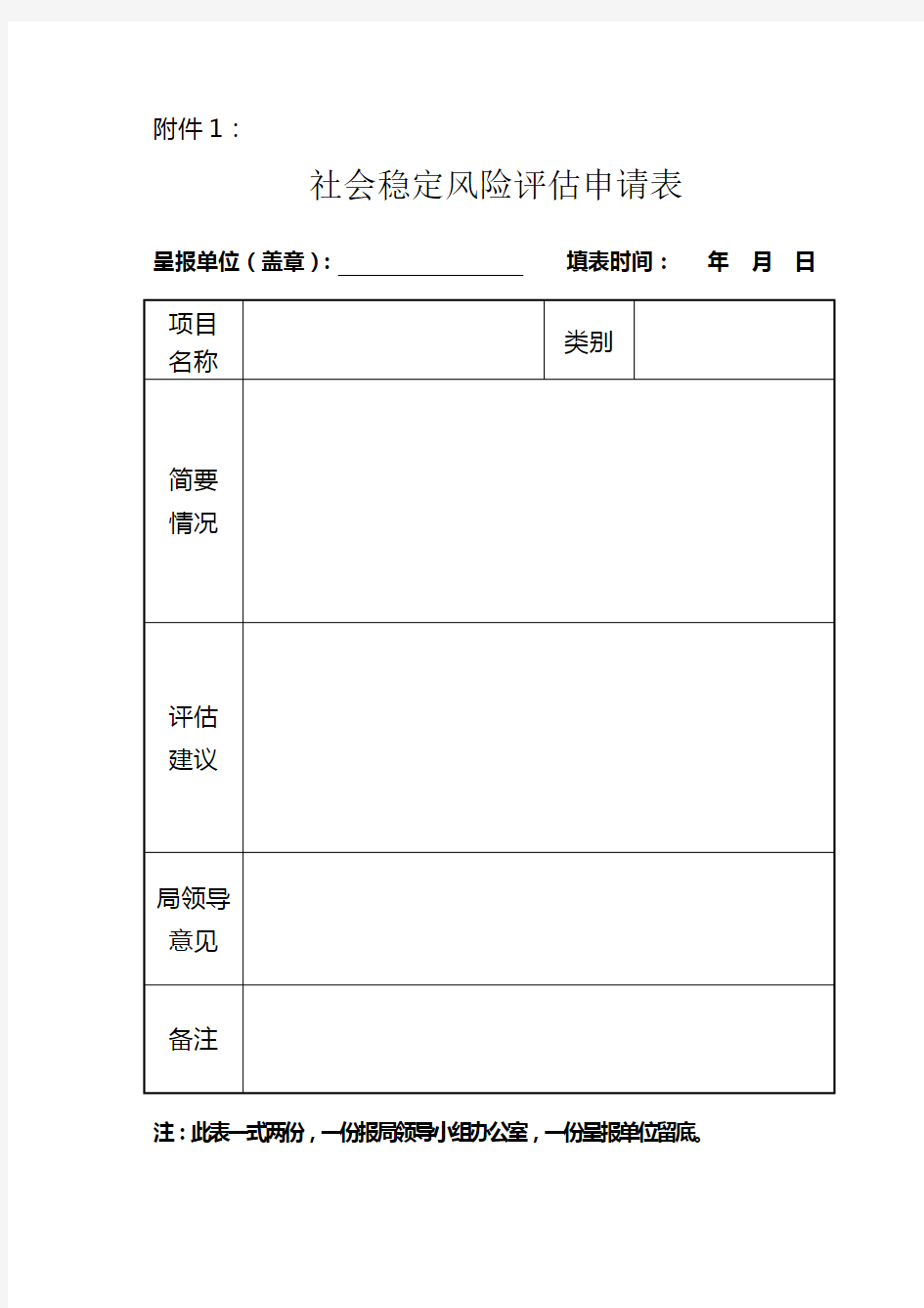 社会稳定风险评估表格[1]2