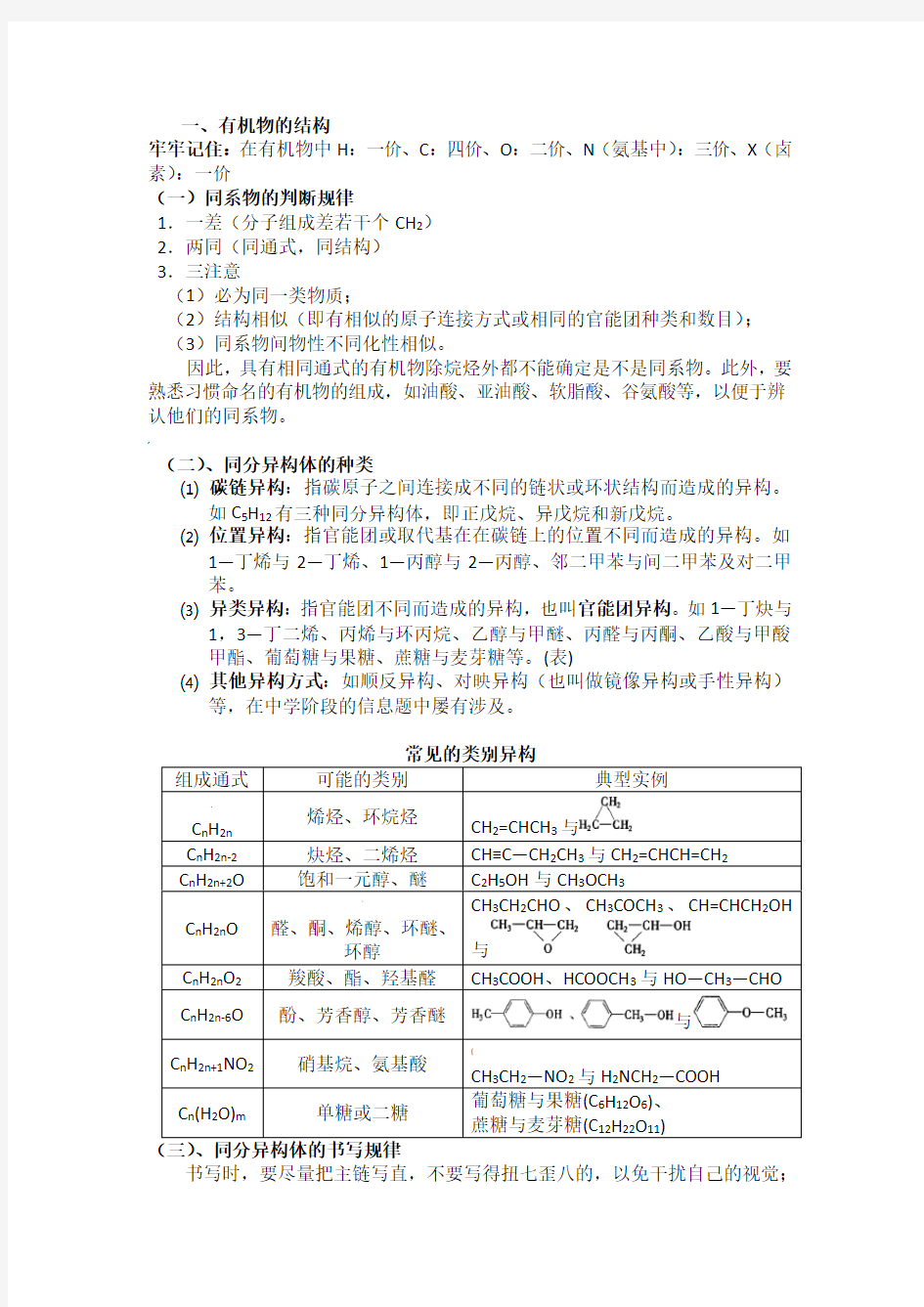 高中化学选修5知识点整理