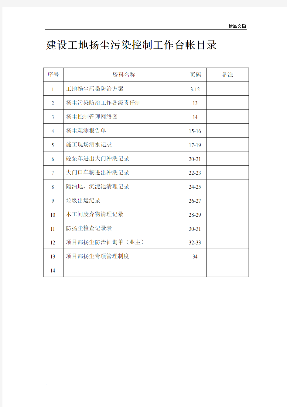 扬尘污染控制方案