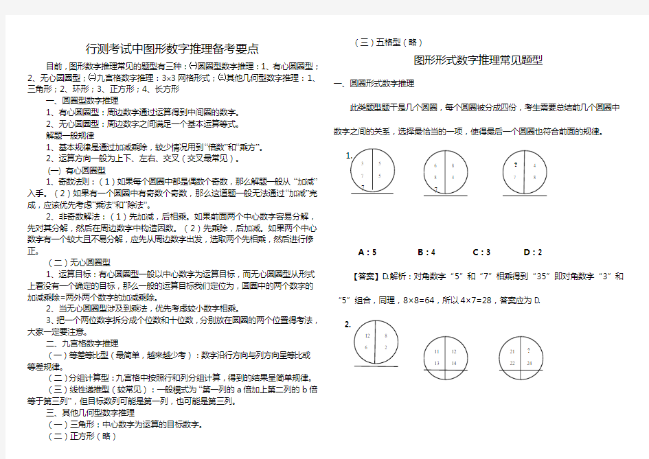 图形数字推理技巧