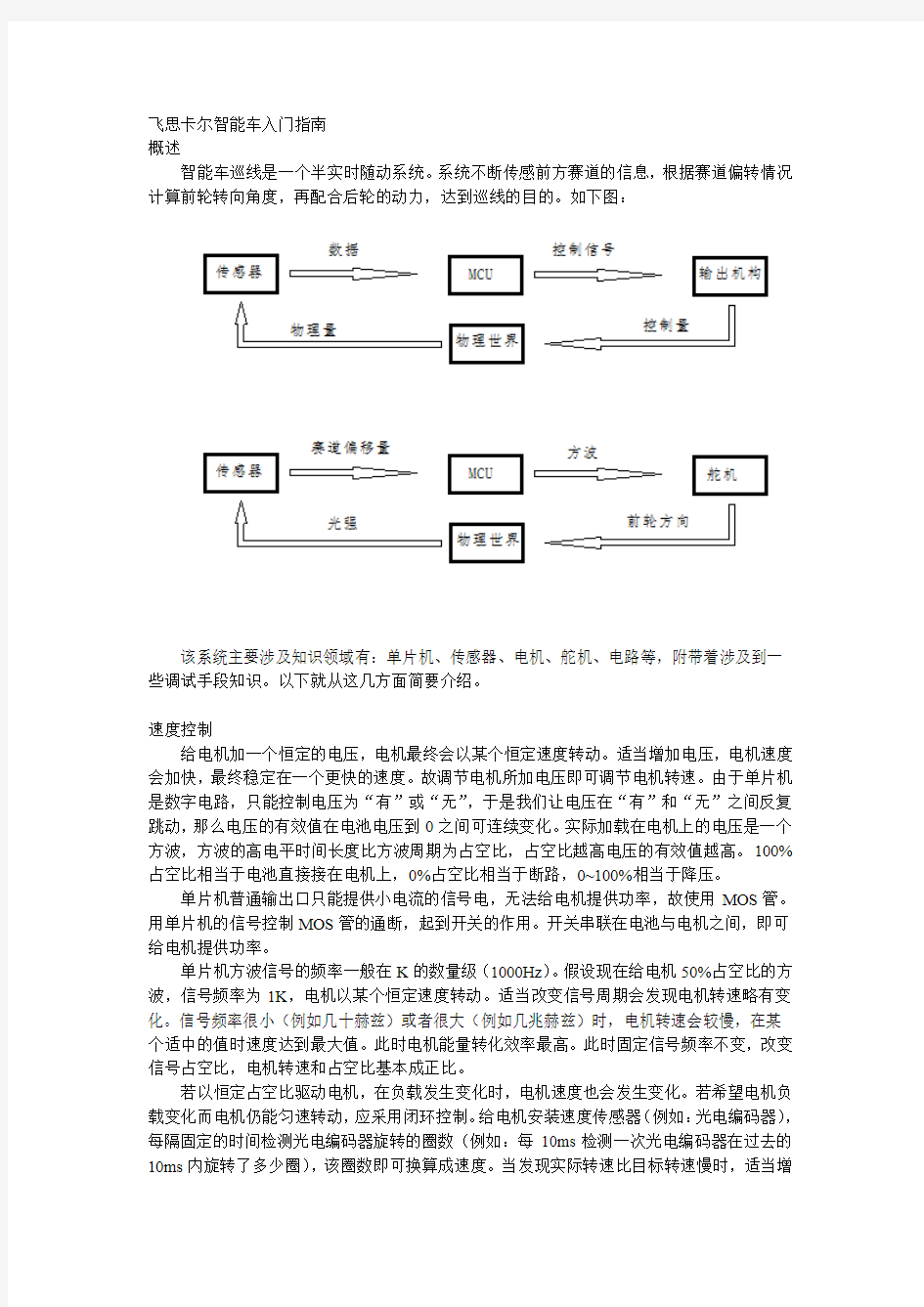 飞思卡尔智能车入门指南