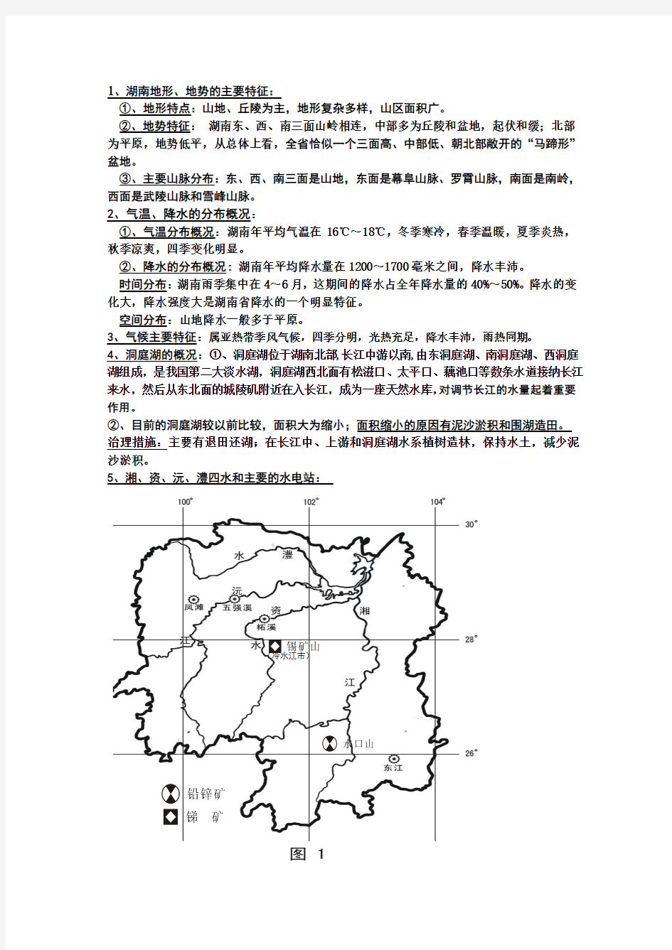 湖南地方文化常识