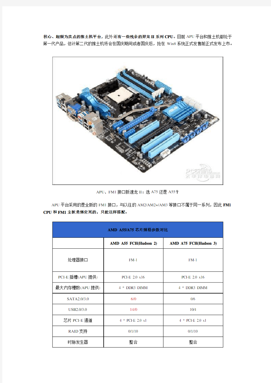 AMD CPU与主板搭配全解