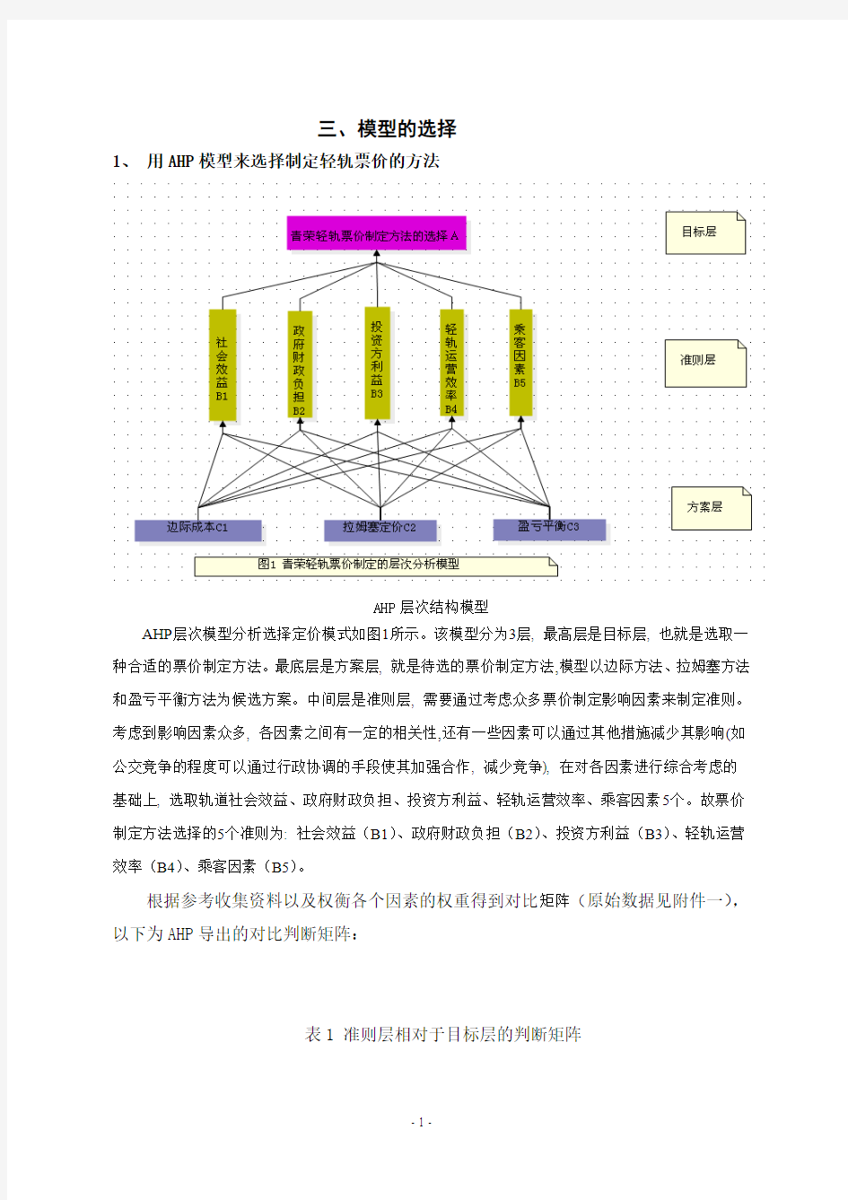 昆明轻轨的最优票价分析方案   数学建模