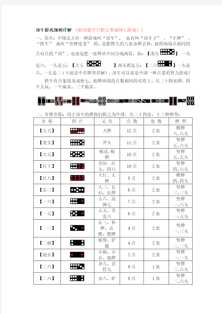 顶牛游戏规则详解