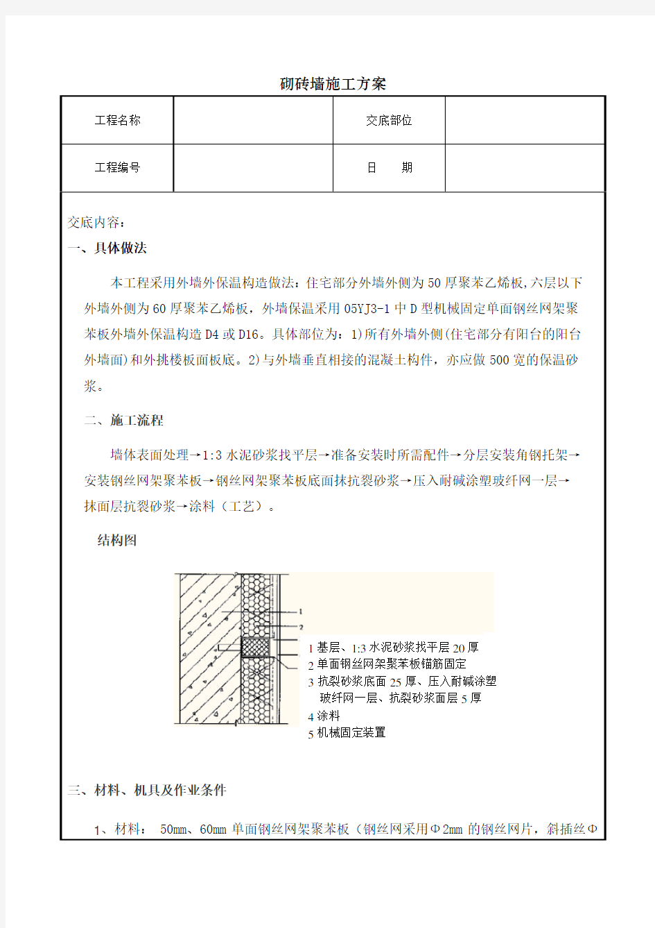 砌砖墙施工方案[001]