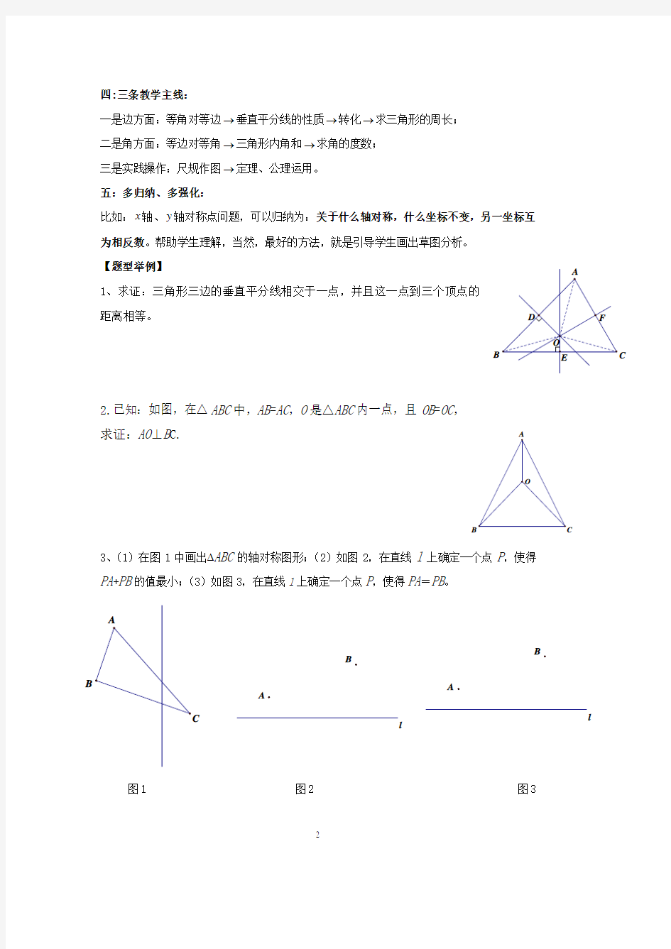 初中数学轴对称题型练习题.pdf