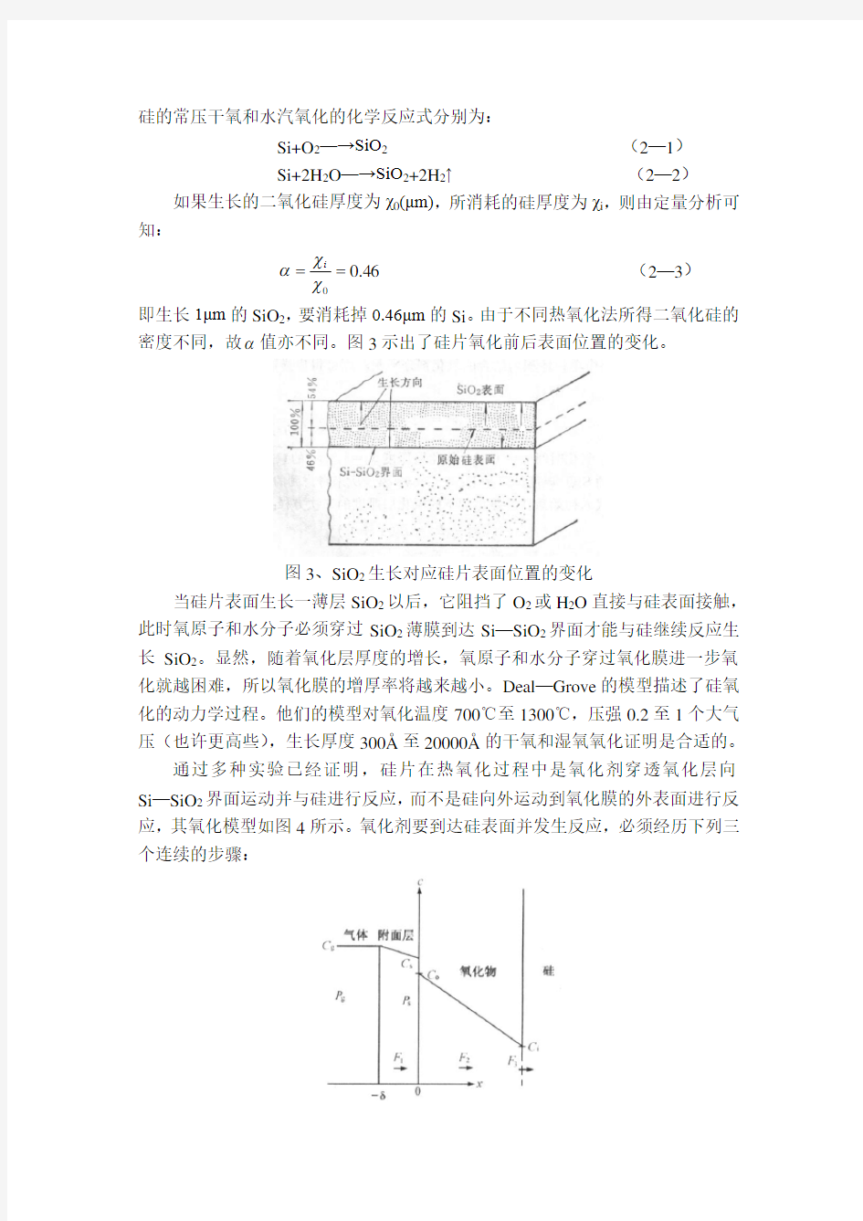 实验 硅热氧化工艺