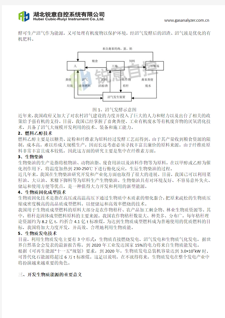 我国生物质能源的利用现状、开发意义及发展趋势