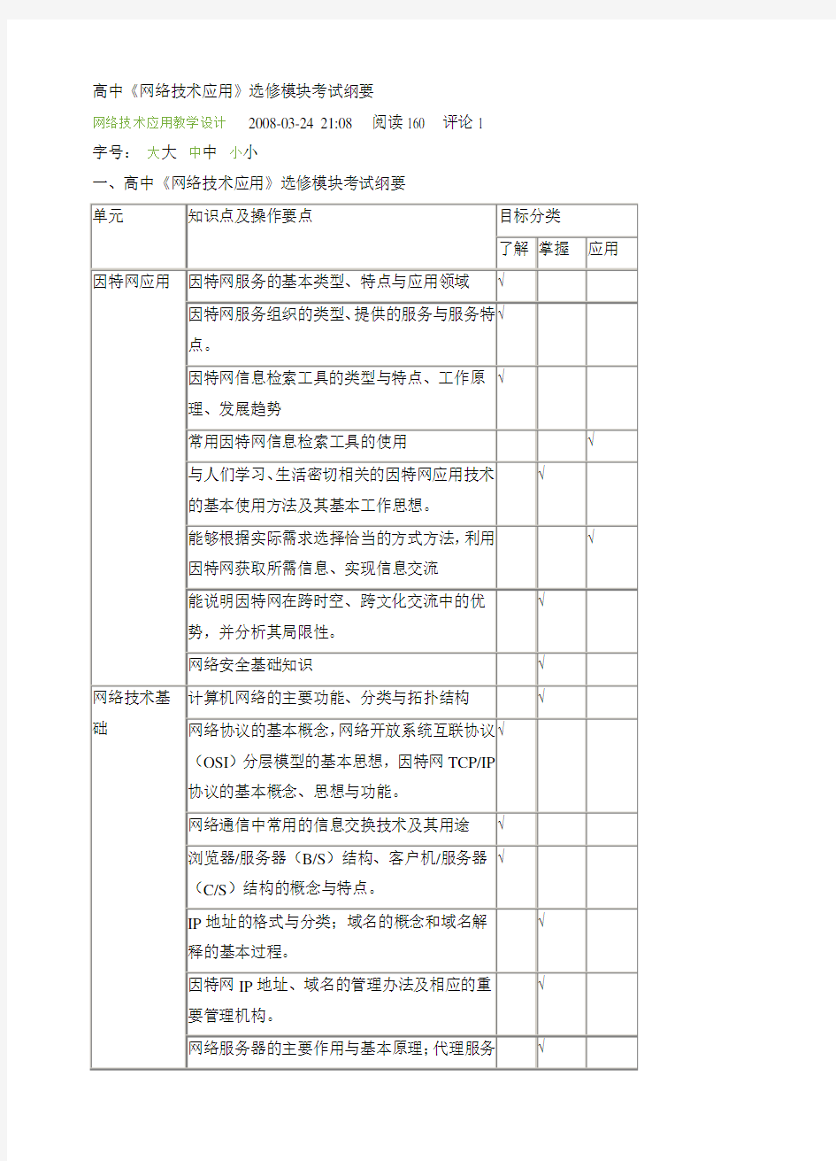 网络技术应用(绝对完整)