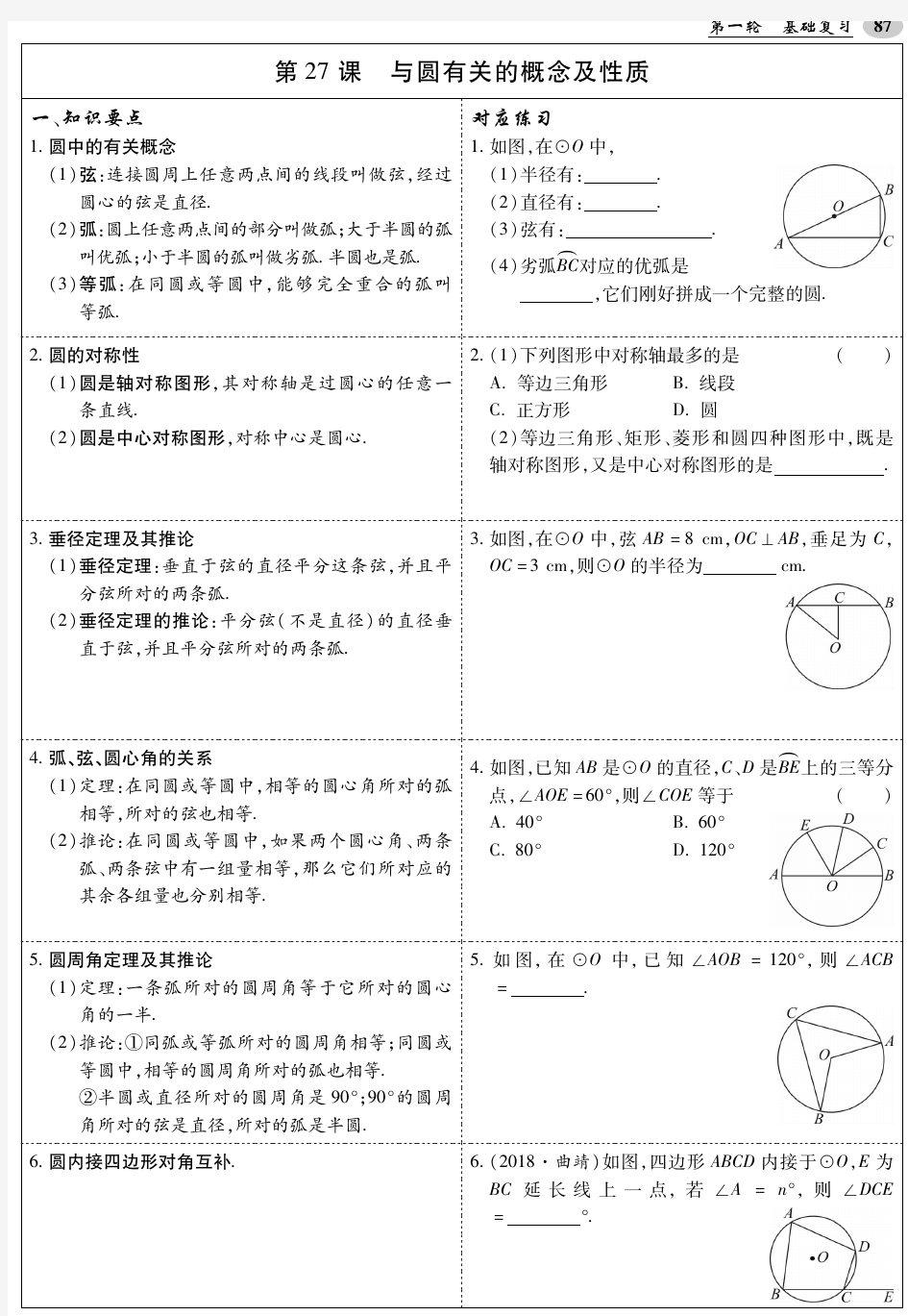 网络授课-《零障碍中考-数学》 第27课