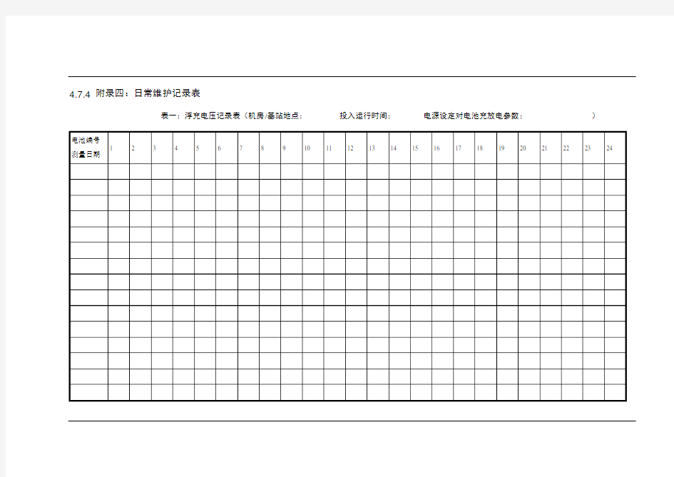 日常维护记录表[1]